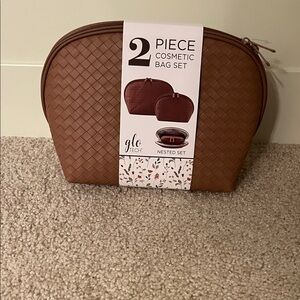 Brown Cosmetic Bag Set